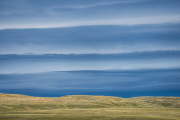 Fototapeta premium Storm clouds over the prairies