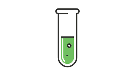 Science experiment with vibrant green liquid in laboratory test tube for research and development projects perfect for educational materials, Generative AI.