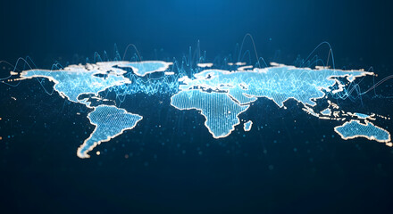 Global Data Connectivity A Digital World Map of Network Connections and Information Flow