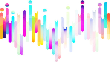 Vibrant Abstract Colorful Vertical Bars Background – Modern Gradient Lines, Futuristic Digital Wave Pattern, Creative Geometric Shape Design for Posters, Branding, Web, and Graphic Projects