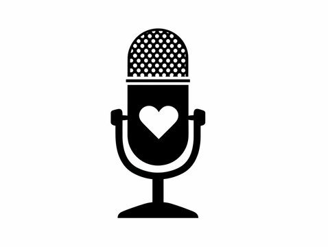 Captivating Podcast Microphone Illustration: A Unique Sonic Masterpiece Showcasing the Essence of Audio Storytelling