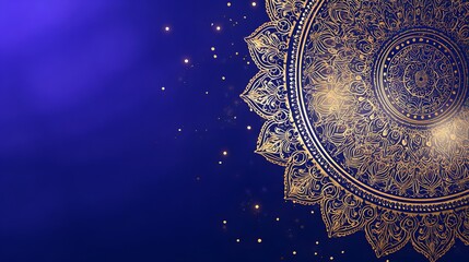 Golden mandala art radiates festive joy a luminous design perfect for Diwali cards and celebratory posters