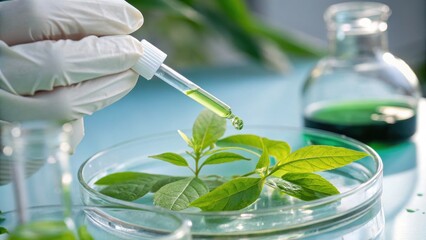 Botanical research plant science laboratory testing natural extract