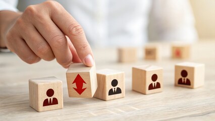 Talent management strategy human resources development and growth concept