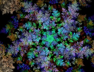 Imaginatory fractal abstract background Image