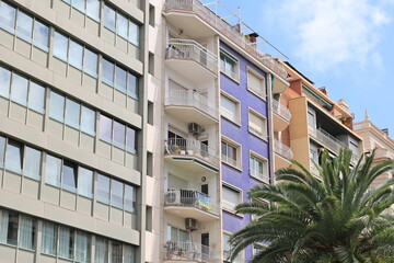 Obraz premium Blick in das Zentrum der Stadt Barcelona in Spanien 