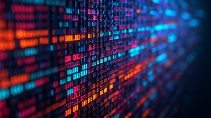 Film grain for color grading, digital abstract background with vibrant colors.