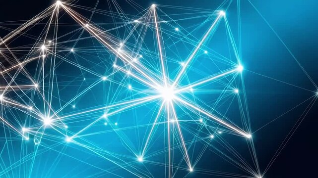 Understanding network connections and data flow in a digital world concept art 