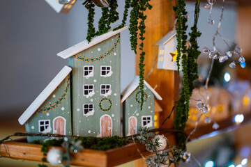 Christmas Holiday Decorations in Festive Setting © abadura
