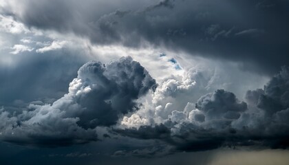 Cloudy Sky Filled With Lots Of Dark Clouds
