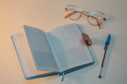 Book and Glasses in a Calm Reading Scene