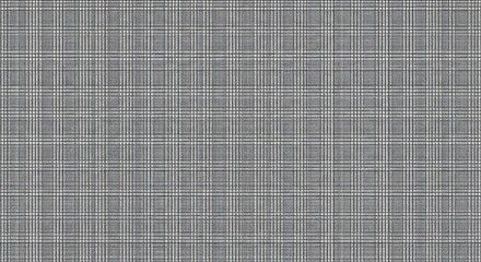Seamless repeating pattern of fine gray and white grid textile texture