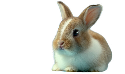 Easter. Rabbit on a white transparent background.