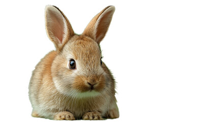 Easter. Rabbit on a white transparent background.