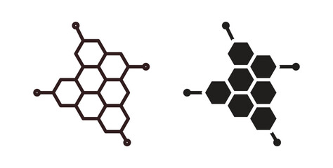 Obraz premium Hormones icon concept. Glyph vector illustration isolated. Simple solid style.