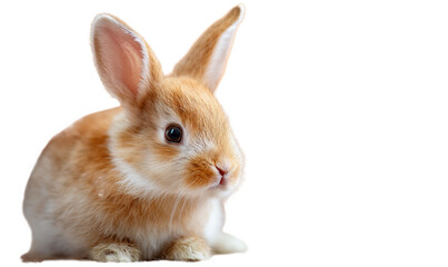 Easter. Rabbit on a white transparent background.