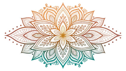 Stunning gradient lotus flower for mindful design projects, perfect for yoga studios, spas, and creating a sense of peace and balance in your brand visuals