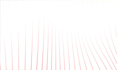 Clean White Abstract Geometric Surface with Red Wireframe Lines Background