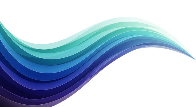 Abstract flowing lines isolated on transparent background - Powered by Adobe