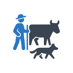 Livestock Herder Farmer icon
