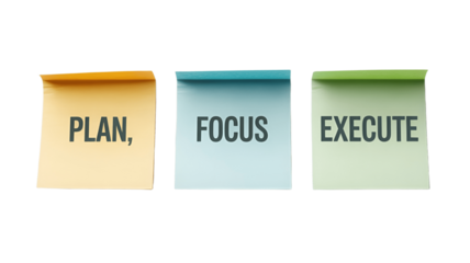 Plan, Focus, Execute: The recipe for success.