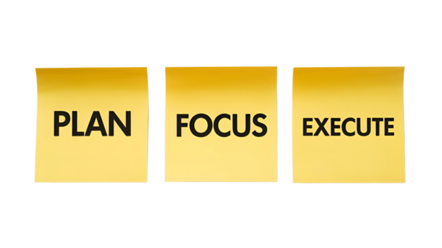 Planning, focusing, and executing: three steps for achieving success. - Powered by Adobe