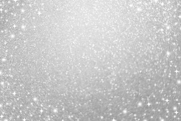 abstract blur white and silver color background with star glittering light for show,promote and advertise product and content in merry christmas and happy new year season 2026 concept