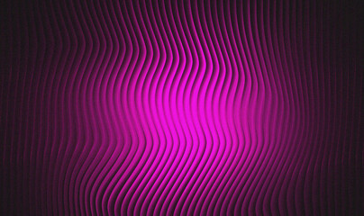 Vibrant Magenta Abstract Wave Pattern Background with Vertical Ridges and Dark Vignette Digital Art Texture