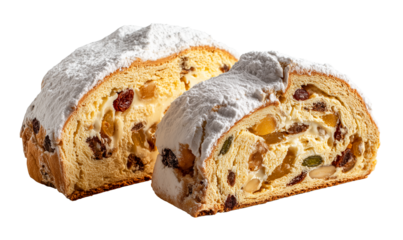 Christmas Stollen on a transparent background