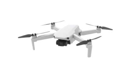 White Drone Isolated.