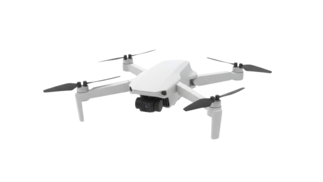 White Drone Isolated.