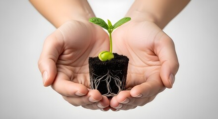 Soybean plant seedling