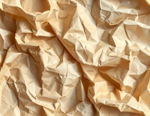 Crumpled Paper Texture. Generated image