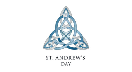 Celebrate St Andrew's Day with a Celtic knot design, perfect for Scottish pride and festive decorations for your holiday celebrations and events