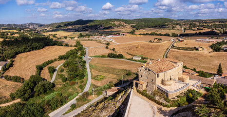 Enfesta Castle, Enfesta town, municipality of La Molsosa, Cultural Asset of National Interest, Solsones, Catalonia, Spain