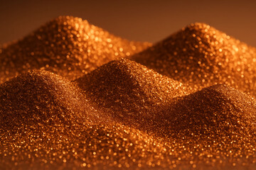 Luminous Copper Sand – Metallic Grainscape