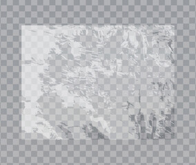Glossy Transparent Cellophane Vector Foil