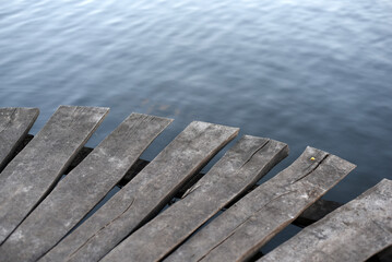 Fototapeta premium Wooden bridge over the river