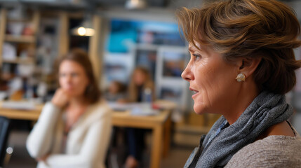 Training session concept on professional personal management soft seminar setting strategy tips visualization lifestyle management workshop wellness education scene with copy