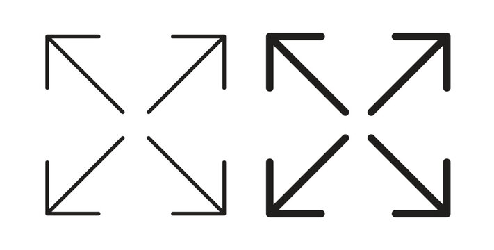 Full size icon flat vector illustration. Black Thin Line Icon Emblem Concept