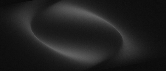 Dark, grainy background with black and white abstract shape; noise texture poster header cover wallpaper design.