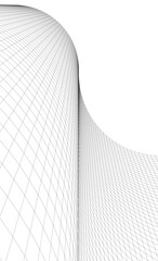 Modern building. Architectural background 3D illustration