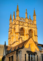 Fototapeta premium Merton College Chapel tower in Oxford, England