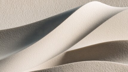 Soft Textures and Curves in Beige and Cream Tones on Sand Dunes