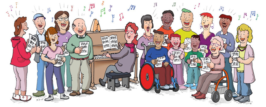 Chorsingen mit Klavierbegleitung