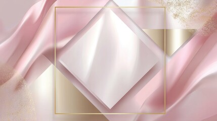 Elegant Abstract Background with Diamond Shape and Soft Textures