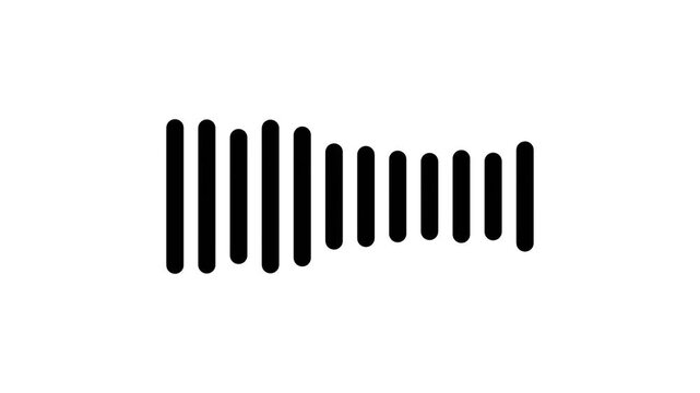 Abstract audio spectrum graphic showing frequency peaks and valleys perfect for modern clean digital music concepts