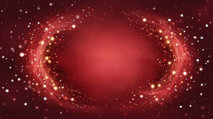 Background featuring vibrant red hues and sparkling elements, perfect for a barber or tattoo artist's festive promotional materials