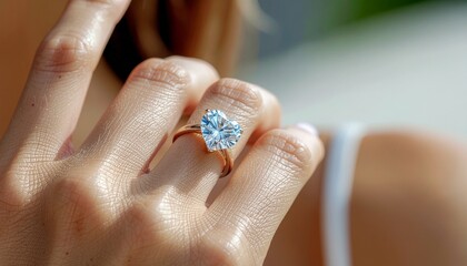 Pierścionek zaręczynowy w kształcie serca