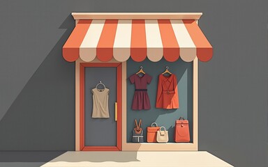 Fashion Store Logo Vector Template Design Illustration. High quality